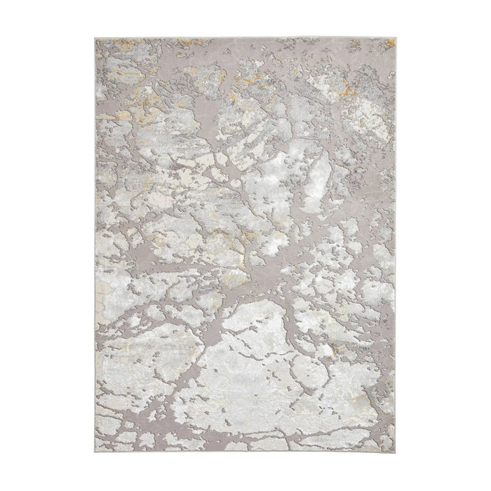 Think Rugs apollo 2677 grey gold Grey Living Room  Rug.