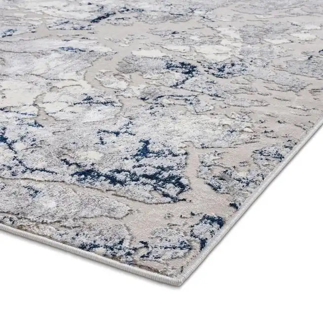 Think Rugs apollo 2677 grey navy Grey, Navy Living Room  Rug.