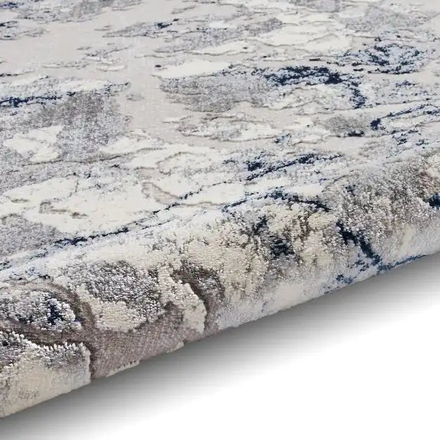Think Rugs apollo 2677 grey navy Grey, Navy Living Room  Rug.