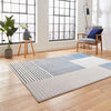 Think Rugs apollo 2681 grey navy Grey, Navy Living Room  Rug.