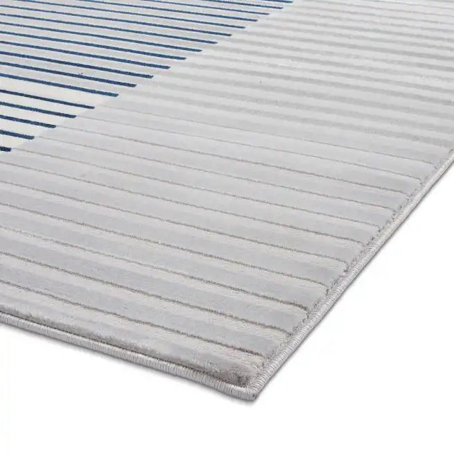 Think Rugs apollo 2681 grey navy Grey, Navy Living Room  Rug.