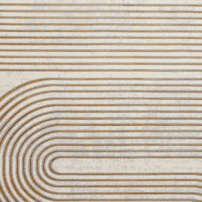 Think Rugs apollo 2683 grey gold Grey, Yellow Living Room  Rug.