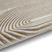 Think Rugs apollo 2683 grey gold Grey, Yellow Living Room  Rug.
