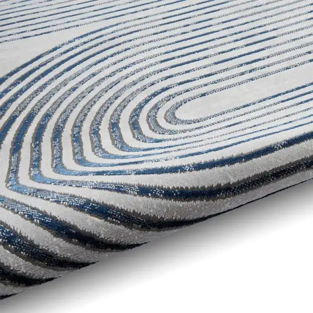 Think Rugs apollo 2683 grey navy Grey, Navy Living Room  Rug.