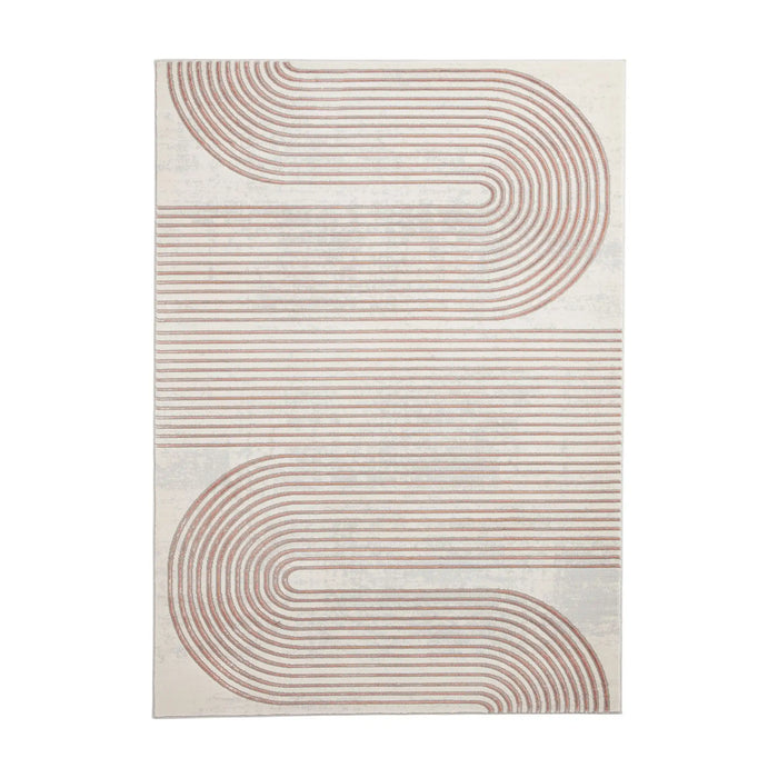 Think Rugs apollo 2683 grey rose Grey, Pink Living Room  Rug.