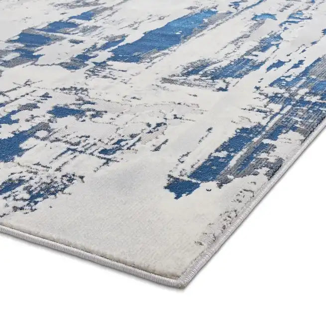 Think Rugs apollo gr579 grey navy Grey, Navy Living Room  Rug.