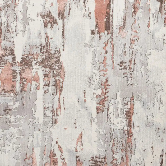 Think Rugs apollo gr579 grey rose Grey, Pink Living Room  Rug.