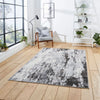 Think Rugs apollo gr580 grey Grey Living Room  Rug.