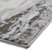 Think Rugs apollo gr580 grey Grey Living Room  Rug.