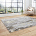Think Rugs apollo gr580 grey gold Grey, Yellow Living Room  Rug.
