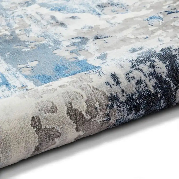 Think Rugs apollo gr580 grey navy Grey, Navy Living Room  Rug.