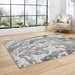 Think Rugs apollo gr584 grey gold Grey, Yellow Living Room  Rug.