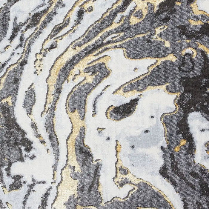 Think Rugs apollo gr584 grey gold Grey, Yellow Living Room  Rug.