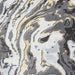Think Rugs apollo gr584 grey gold Grey, Yellow Living Room  Rug.