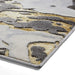 Think Rugs apollo gr584 grey gold Grey, Yellow Living Room  Rug.