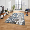 Think Rugs apollo gr584 grey navy Grey, Navy Living Room  Rug.