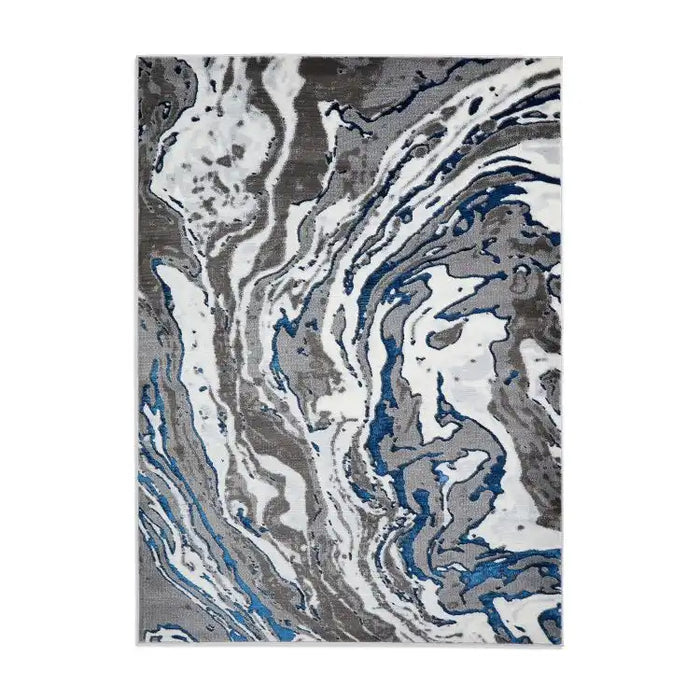 Think Rugs apollo gr584 grey navy Grey, Navy Living Room  Rug.
