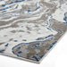 Think Rugs apollo gr584 grey navy Grey, Navy Living Room  Rug.