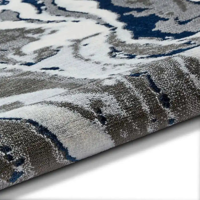 Think Rugs apollo gr584 grey navy Grey, Navy Living Room  Rug.