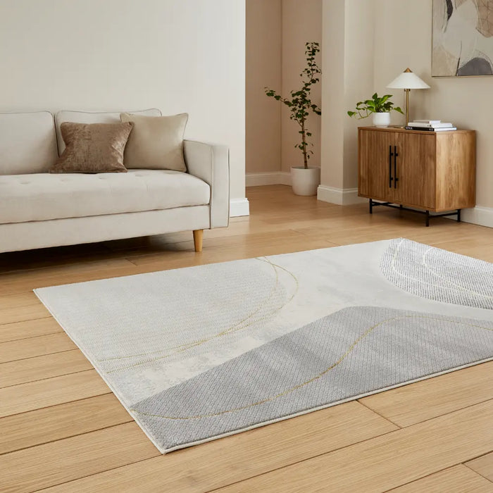 Apollo E9974 Grey/Gold Modern Abstract Rug