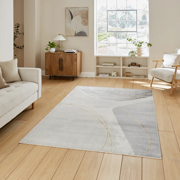 Apollo E9974 Grey/Gold Modern Abstract Rug