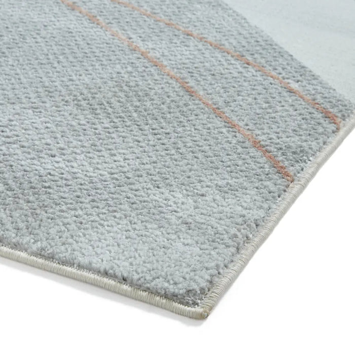 Apollo E9974 Grey/Rose Modern Abstract Rug Grey Rug — RugsDirect Online