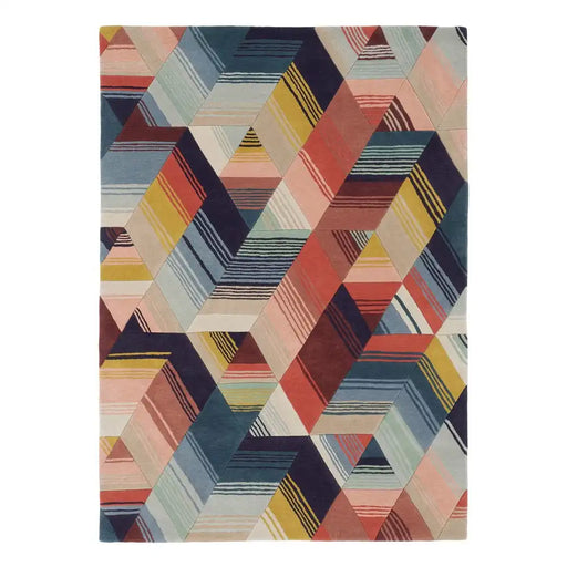 Harlequin harlequin arccos neptune 40205 Multicoloured Living Room Wool Rug.