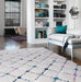 Asiatic ariana ar08 criss cross Ivory, Multicoloured Living Room  Rug.