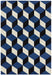 Asiatic arlo ar11 blue block Blue  Geometric Rug.