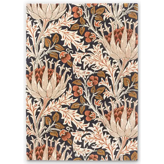 Morris & Co Artichoke Amber Charcoal 127103 Rug