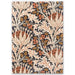 Morris & Co morris and co artichike amber charcoal 127103 Brown, Beige, Multicoloured Living Room Wool Rug.