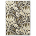 Morris & Co morris and co artichoke charcoal mustard 127015 Grey, Yellow, Multicoloured Living Room Wool Rug.