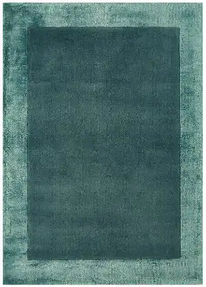 Asiatic ascot aqua blue Blue Living Room Wool Rug.