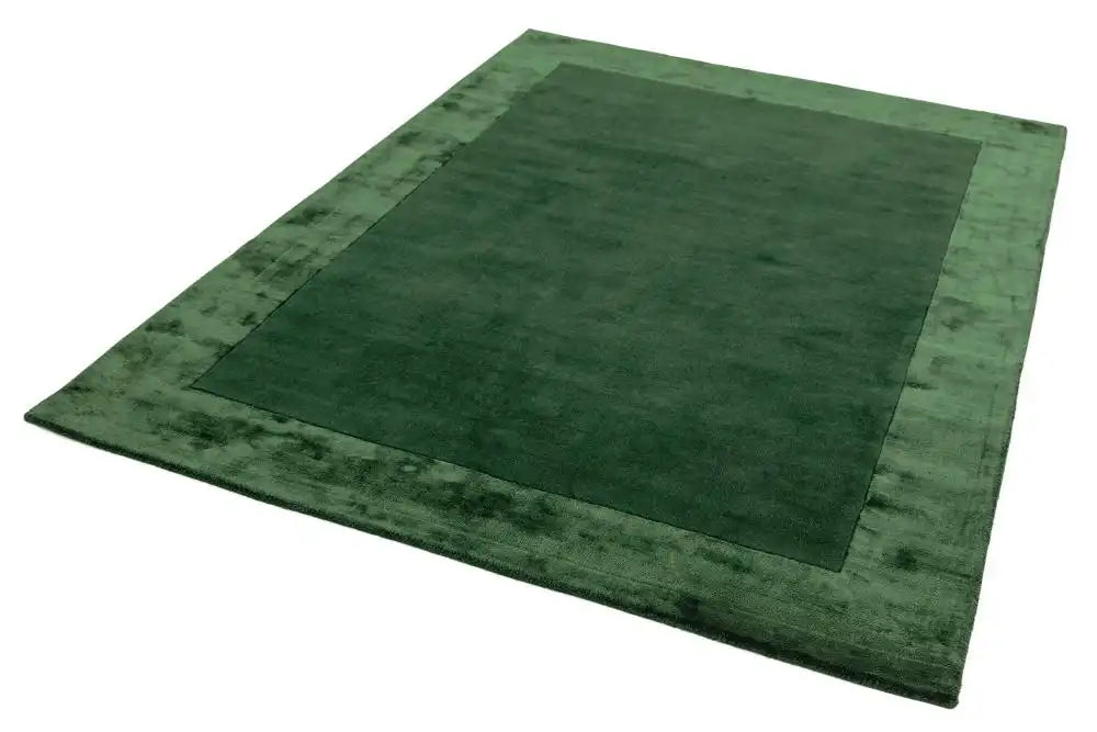 Asiatic ascot green Green Living Room Wool Rug.