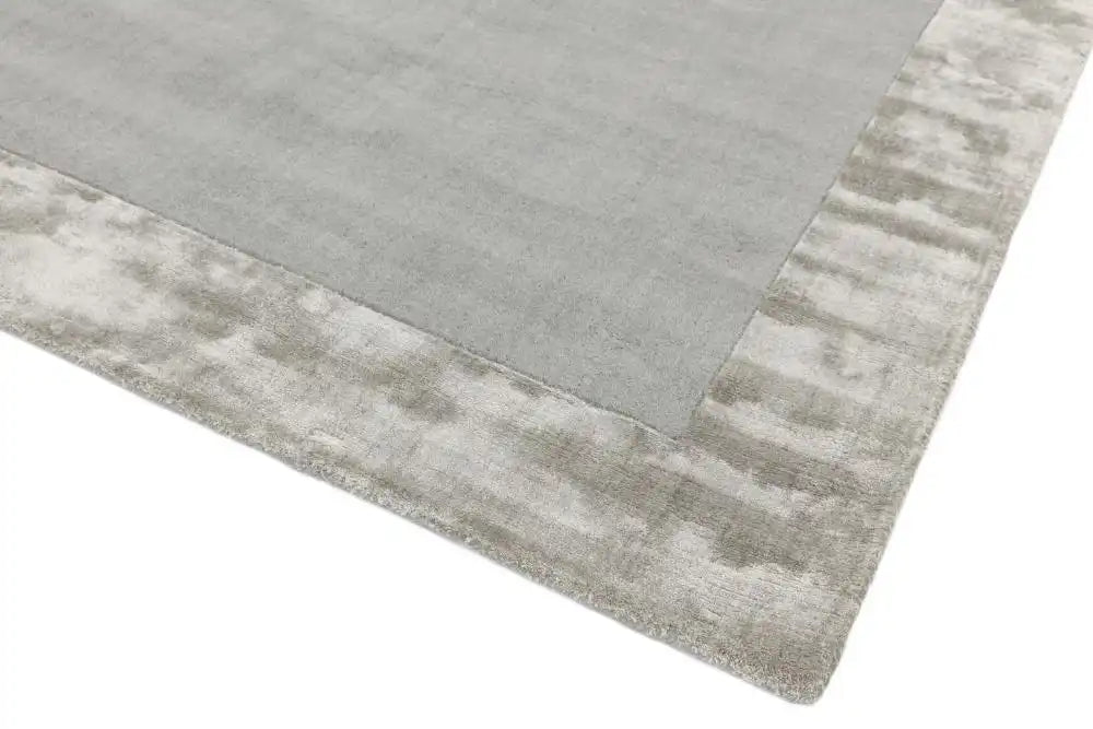 Asiatic ascot silver Grey Living Room Wool Rug.