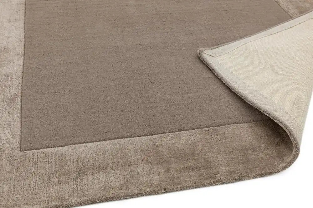 Asiatic ascot ascot taupe Brown Living Room Wool Rug.