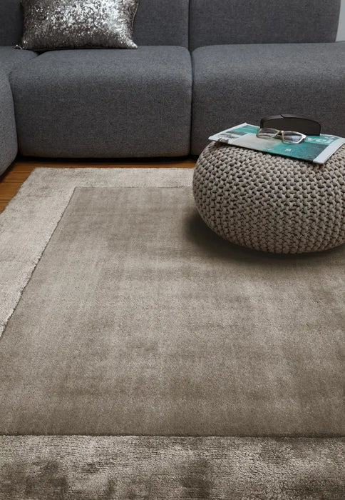 Asiatic ascot ascot taupe Brown Living Room Wool Rug.