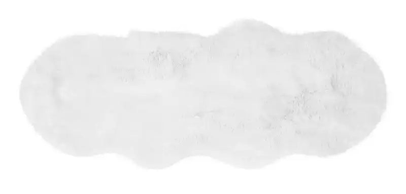 Asiatic auckland luxury faux sheepskin white Ivory Living Room Shaggy Rug.