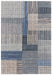 Asiatic aspect blue multi Blue, Multicoloured Living Room Geometric Rug.
