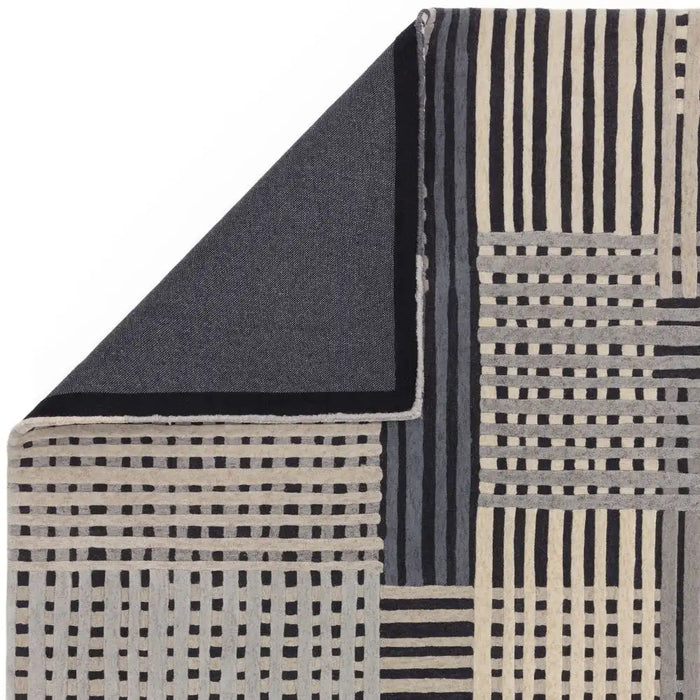 Asiatic aspect grey multi Grey Living Room Geometric Rug.