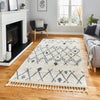 Think Rugs aspen 1799 ivory grey Grey, Ivory Living Room Shaggy Rug.