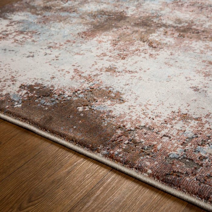Oriental Weavers astro 5090 s Grey, Multicoloured, Pink, Cream Living Room  Rug.