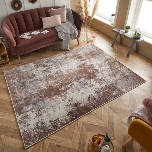 Oriental Weavers astro 5090 s Grey, Multicoloured, Pink, Cream Living Room  Rug.