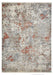 Think Rugs athena think 18597 grey terra Grey, Orange Living Room Moroccan Rug.