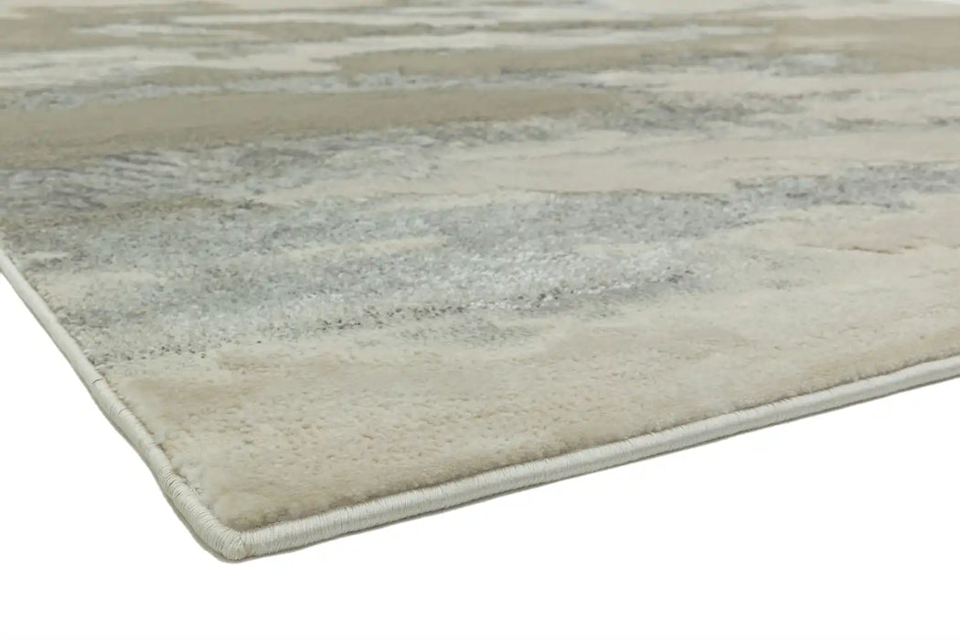 Asiatic aurora au02 cloud Grey, Beige Living Room  Rug.