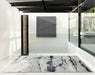 Asiatic aurora au05 quartz Grey, Black Living Room  Rug.