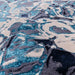 Asiatic aurora au21 foam Blue, Grey, Multicoloured, Cream Living Room  Rug.