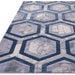 Asiatic aurora au19 hexagon Blue, Grey Living Room  Rug.