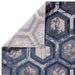 Asiatic aurora au19 hexagon Blue, Grey Living Room  Rug.