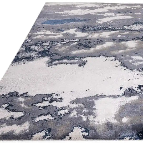 Asiatic aurora au20 storm Grey, Cream Living Room  Rug.